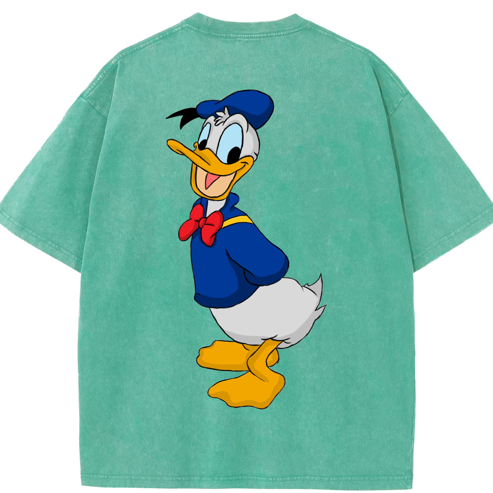 （画像用） ミッキーマウス Mickey Mouse 綿100% ヴィンテージ風 半袖Tシャツ（背面プリント）